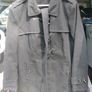 Womens pea coat* Black